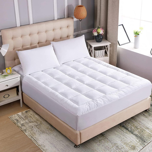 Whatsbedding Protector De Colchón Impermeable De Algodón, Ta