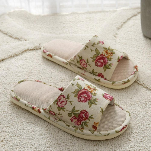 Zapatillas Interiores De Algodón Con Punta Abierta For Homb