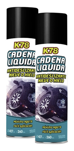 Cadena Liquida Nieve Antideslizante Grande Formula Mejorada