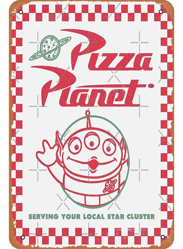 Pizza Planet Box Art, Comic Retro, Dibujos Animados, Cartel 