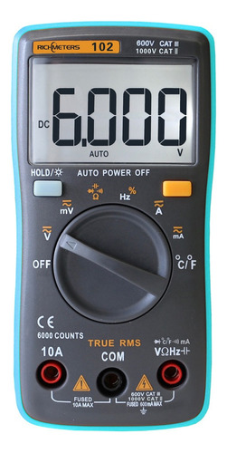 Richmeters Rm102 True Rms - Pantalla Lcd Digital Multifunció