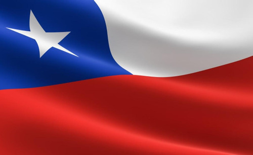 Bandeira Oficial Chile 90x128cm - Poliéster Oxford