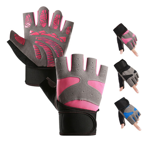Y Guantes Para Gym Pesas Deportivos Muñequeras Mujer Y