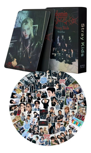 Stray Kids (55 Photocard + Sticker) Kit Pegatina + Lomocard