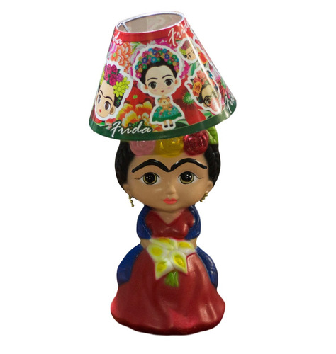 Imagen 1 de 3 de 5 Frida Kahlo Muñeca Mexicana Lámpara Decoración Mexicana