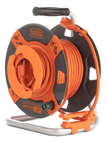 Cable De Extension Retractil, 50 Pies Black+decker