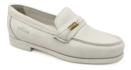 Sapato mocassim masculino branco 2025