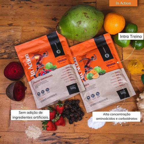 Intra Treino In-action Housewhey Frutas Vermelhas 500g