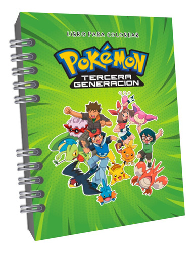 Pokémon Libro Para Colorear 3a Generación C/ Megaevoluciones