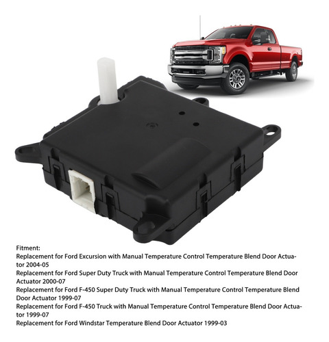 Reemplazo Del Actuador De Puerta 604203 Hvac Blend Para F450