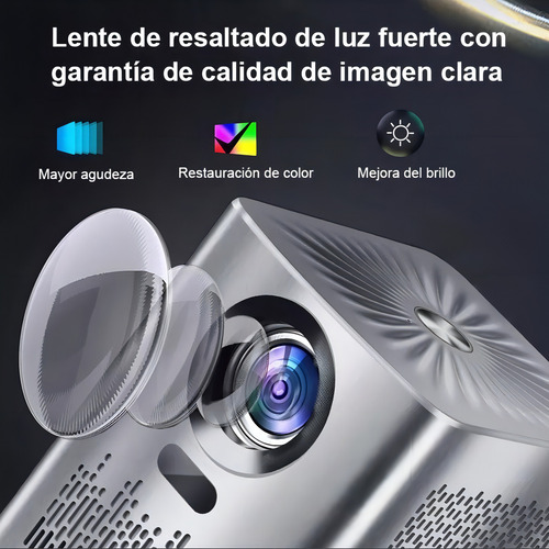 Proyector mini Genérica Proyector portátil 6000lm blanco