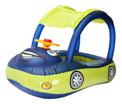 Flotador De Piscina Inflable Para Bebés Con Toldo De Pvc Gru