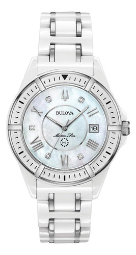 Reloj Bulova De Cuarzo Para Mujer Marine Star Diamond De Cer