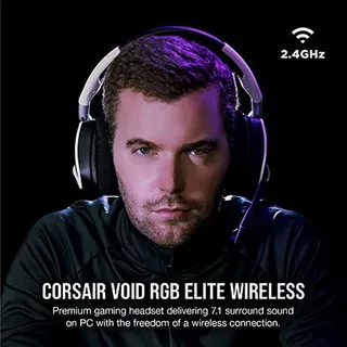 Corsair Void Rgb Elite Wireless Premium Gaming Headset Con S