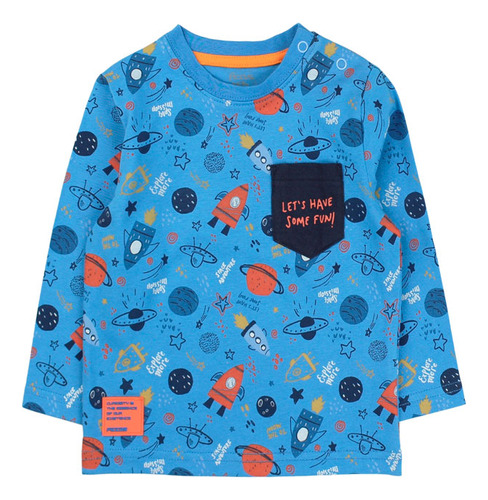 Polera Cosmic Turquesa Bebés