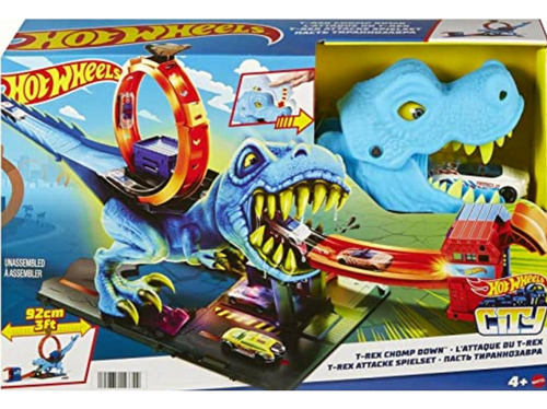 Hot Wheels Juego De Pistas De Coche De Juguete City T-rex
