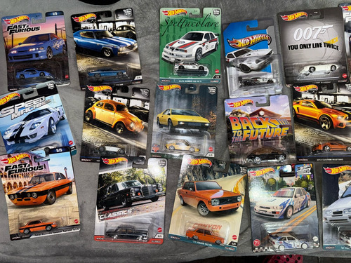 Lote De Hotwheels(coleccion Personal) Azul (Usado)