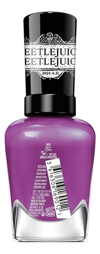 Esmalte Sally Hansen Beetlejuice Dilo 3 Veces Morado