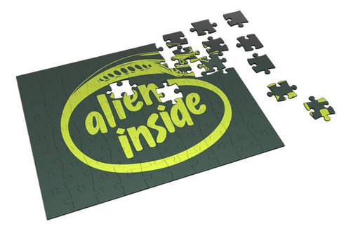 Quebra-cabeça 90 Peças 30cm Alien Inside Intel