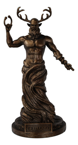 Estatua Deus Cernuno Celta Wicca - Estatueta Cernunnos Cor Cor Cobre Antigo