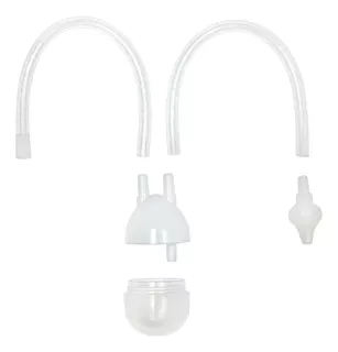 Aspirador Nasal De Sucção Bebe Sugador Catarro Buba Cor Branco