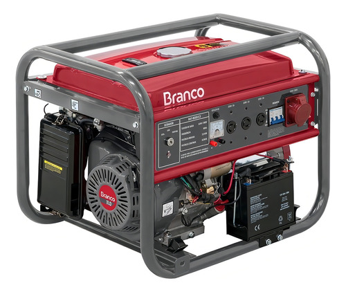 Gerador portátil Branco B4T-8000 E3 8 kW trifásico com tecnologia AVR 220V