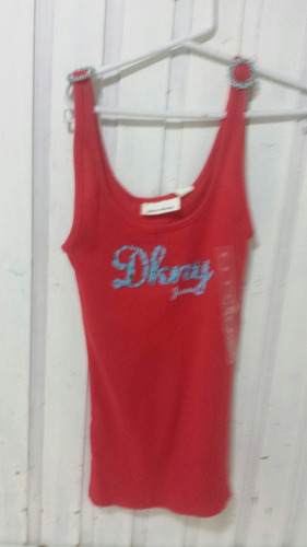 Musculosa Dkny Importadade Algodon Bordada Excelente Calidad