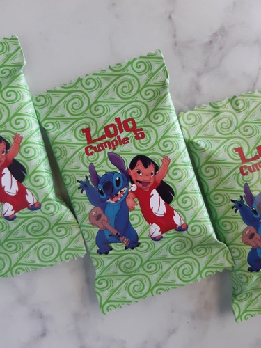 Lilo Y Stitch Candy Bar Personalizado Golosinas 10 Niños