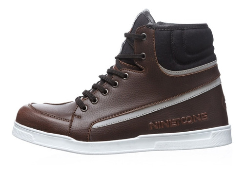 Imagen 5 de 8 de Botas Zapatilla By Ls2 Sneakers Nto Rome Brown Cts