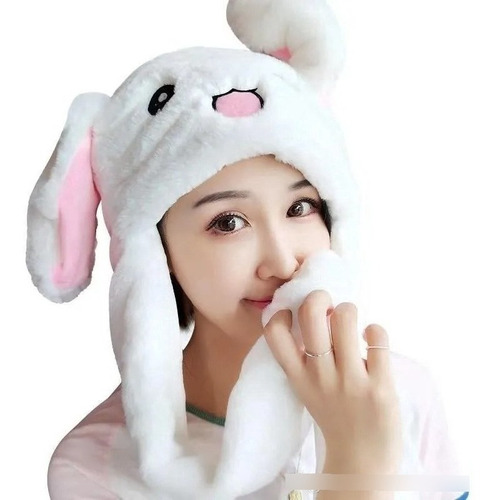 Bolsa De Aire Led Coreano Sombrero De Conejo Luminoso