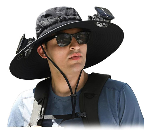 Sombrero De Pesca Al Aire Libre Con Ventilador Solar