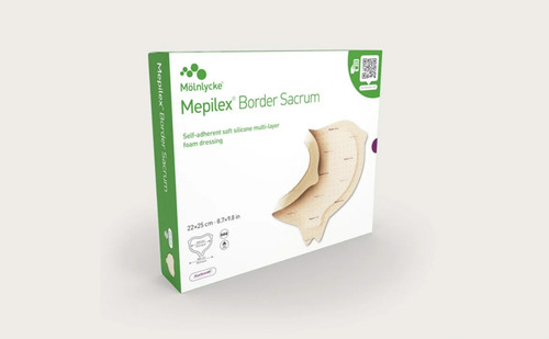 Parche Mepilex Borde Sacrum Siliconado 16x20 Una Pieza Llaga