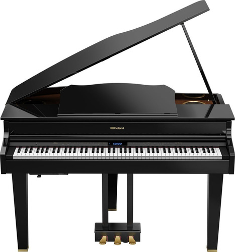 Imagen 2 de 4 de Piano Digital Roland Gp607-pe Mueble Con Cola