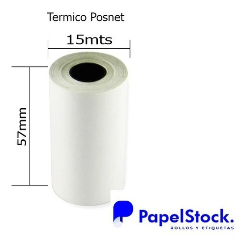 200 Rollos De Papel Fiscales Termico 57x15 Posnet La Post