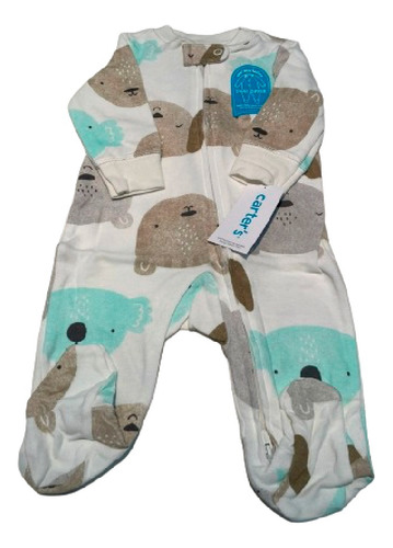 Pijama Enterito Carters - 3m  Koala 2-way Zip Cotton