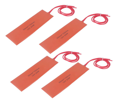 4 Unids Almohadilla De Calefacción De Goma De Silicona Flexi