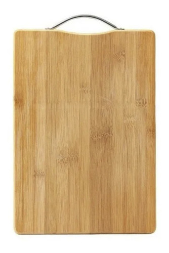 Tabla De Picar De Madera De 100% Bambu 30x20 Cm | Ad-01 Color Marrón