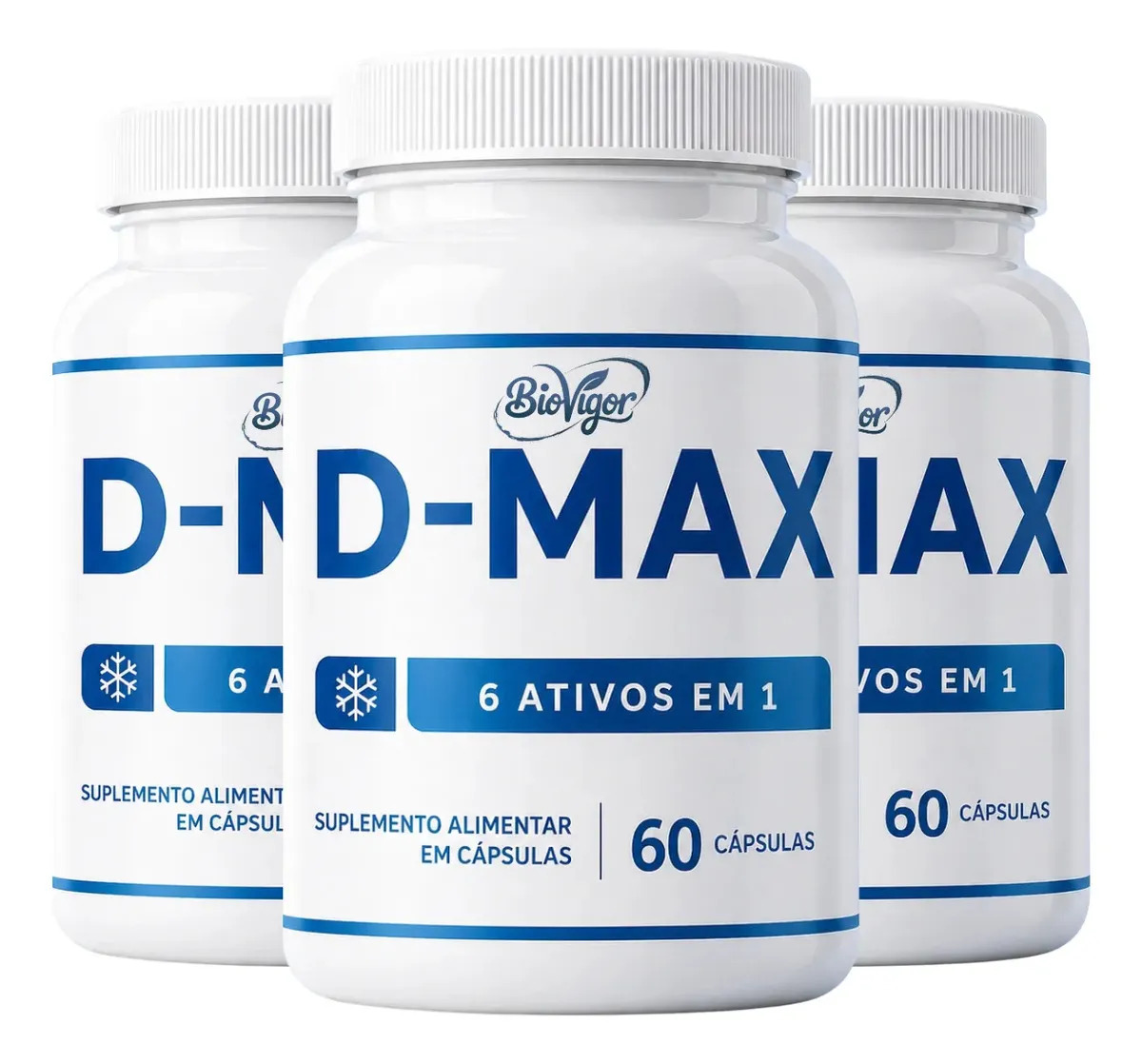 3x D Max 60 Caps - Fórmula Avançada - D Max