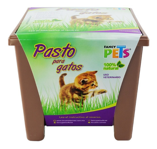 Imagen 2 de 6 de Juguetes Para Gatos Pasto Natural Par Rascar Jugar Estimular