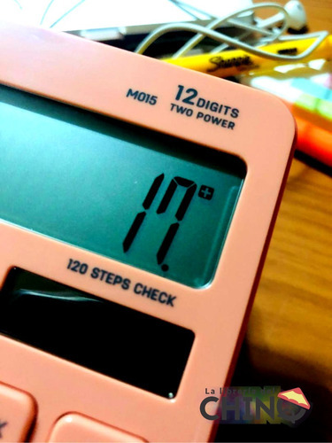 Calculadora De Escritorio Deli New Touch 12 Digitos Febo Color Rosa claro