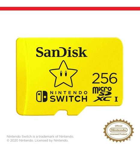 Memoria Microsdxc Sandisk De 256 Gb Para Nintendo Switch