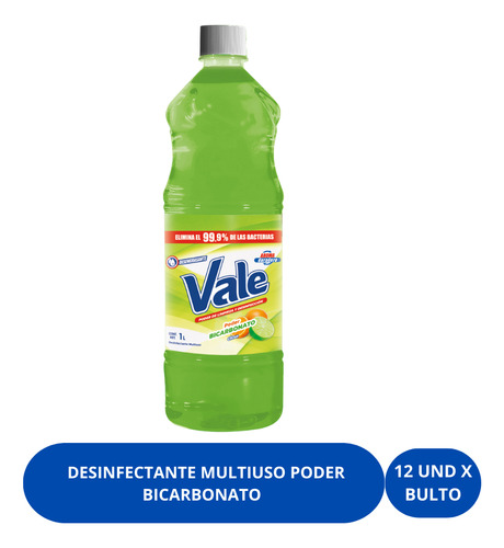 Desinfectante Multiuso Poder Bicarbonato 1 Litros 1x12