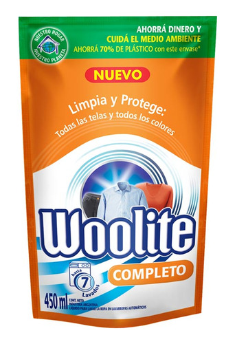 Pack X 3 Unid Detergente  Maquina Dp 450 Cc Woolite Pro