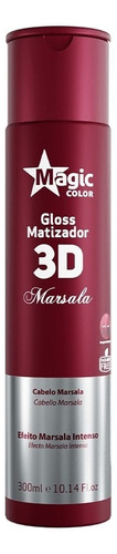 Matizador 3d Marsala 300 Ml - Efecto Marsala Intenso