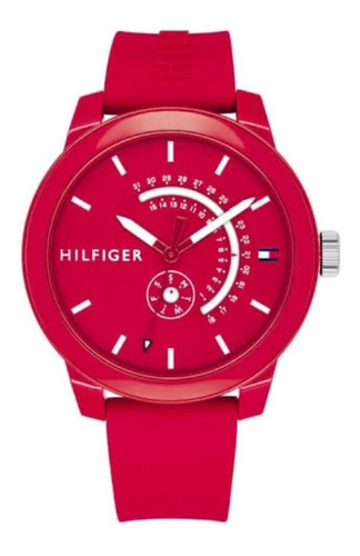 Reloj Tommy Hilfiger Hombre Original Rojo
