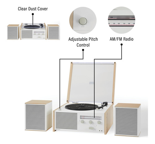 Crosley Cr6034b-na Switch Ii Tocadiscos Bluetooth Con Alta