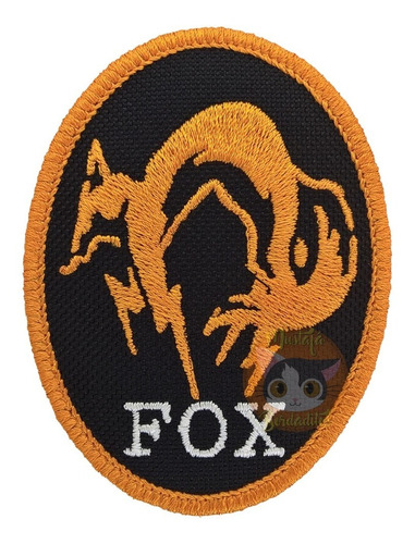 Fox - Parche Bordado Con Velcro - Metal Gear Solid - Konami