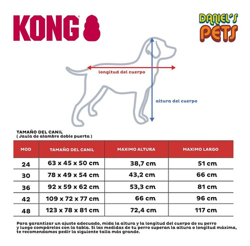 Imagen 3 de 8 de Jaula Canil Kong Para Mascotas 30 - Doble Puerta