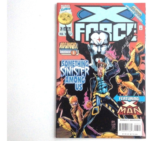 Comic X Force #57, X Men Onslaught Impact 1, 1996, Ingles