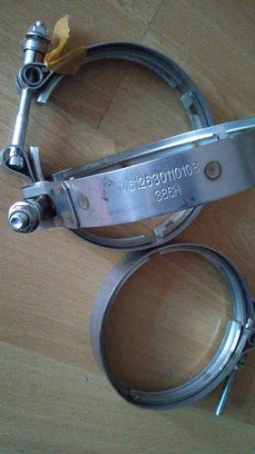 3 Abrazaderas De Escape 612630110108, Cuatro Pulgadas.